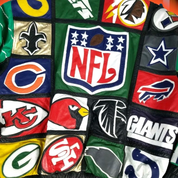💎ViNTaGe💎 ReVi NFL 🏈 LeaTHeR BoMBeR 💣 🧥 - Picture 3 of 4